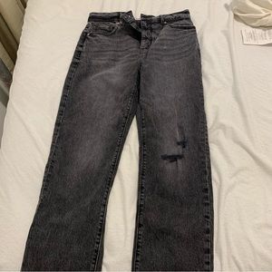 LOFT High Rise Straight Crop Jeans, 26/2